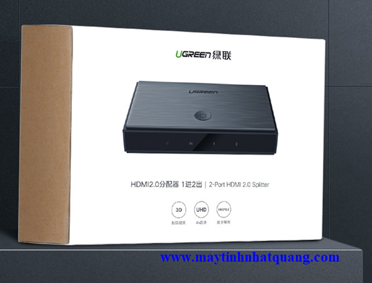 Bộ chia HDMI 2.0 1 ra 2 Ugreen 50707EU 4k/60HZ